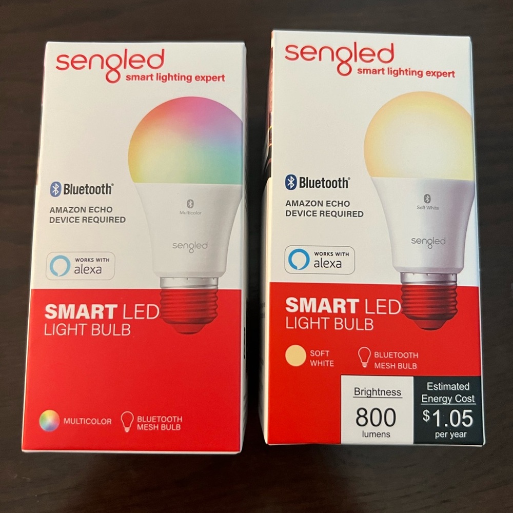 Standard and Multicolor, Alexa Compatible, Bluetooth, 60w, Sengled Light Bulbs